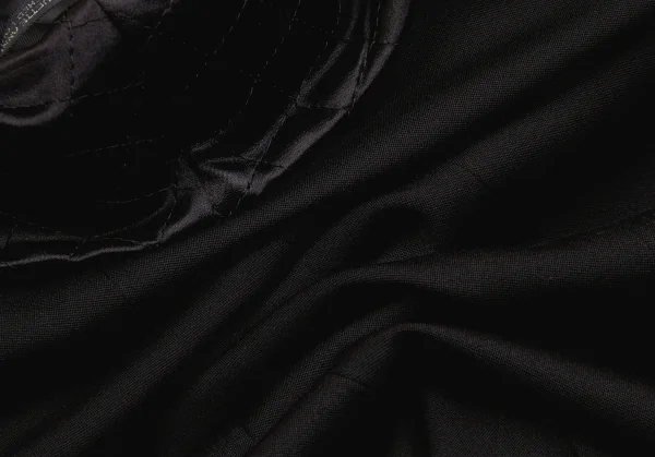 ヨウジヤマモトファムYohji Yamamoto FEMME キルティングカラーデザインウールジャケット 黒S K-98107_016