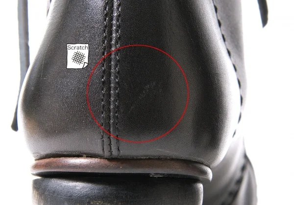 ジュンヤワタナベコムデギャルソンJUNYA WATANABE COMME des GARCONS ボビンターニングヒールショートブーツ 黒SS(23位) K-98108_006