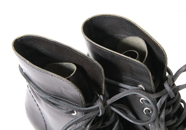 ジュンヤワタナベコムデギャルソンJUNYA WATANABE COMME des GARCONS ボビンターニングヒールショートブーツ 黒SS(23位) K-98108_011