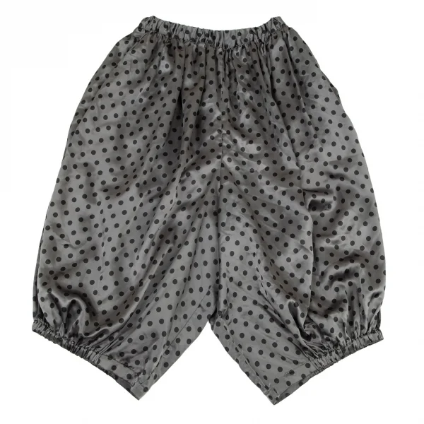 コムデギャルソンCOMME des GARCONS 製品染めドットシャイニーサルエルパンツ