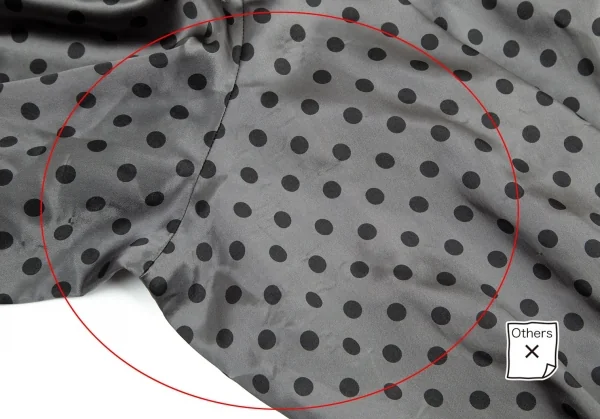 コムデギャルソンCOMME des GARCONS 製品染めドットシャイニーサルエルパンツ グレー黒XS K-98125_012