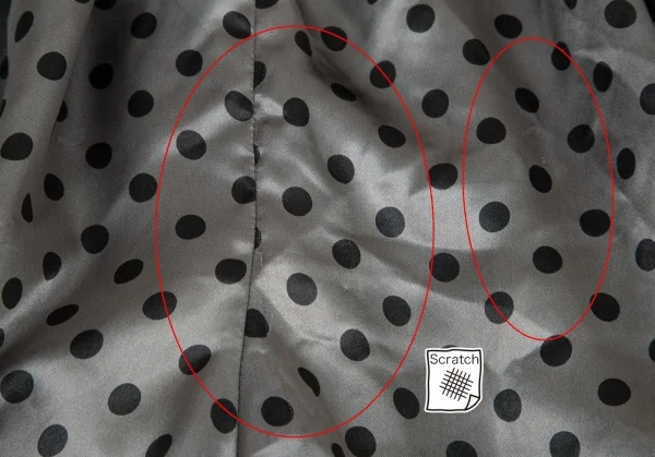 コムデギャルソンCOMME des GARCONS 製品染めドットシャイニーサルエルパンツ グレー黒XS K-98125_004