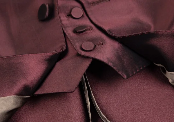 ジャンポールゴルチエ オムJean Paul GAULTIER HOMME シャイニーベストドッキングタキシードジャケット ワイン48 K-98174_012