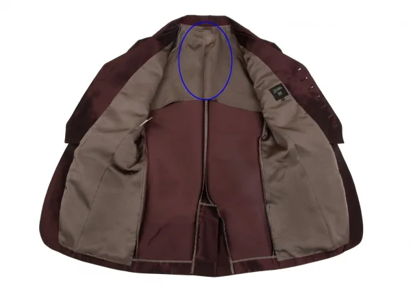 ジャンポールゴルチエ オムJean Paul GAULTIER HOMME シャイニーベストドッキングタキシードジャケット ワイン48 K-98174_013