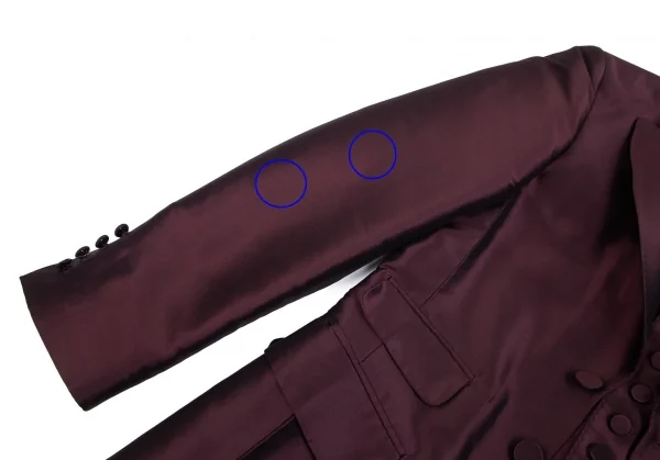 ジャンポールゴルチエ オムJean Paul GAULTIER HOMME シャイニーベストドッキングタキシードジャケット ワイン48 K-98174_004