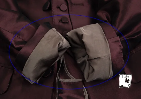 ジャンポールゴルチエ オムJean Paul GAULTIER HOMME シャイニーベストドッキングタキシードジャケット ワイン48 K-98174_009