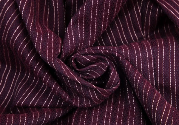 ジジリgigli コットンナイロン混ストライプ織り1Bストレッチジャケット 紫38M K-98213_015