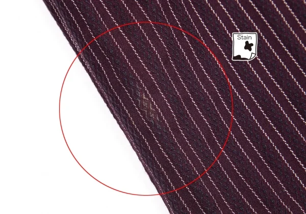 ジジリgigli コットンナイロン混ストライプ織りストレッチセットアップスーツ 紫38M K-98215_013