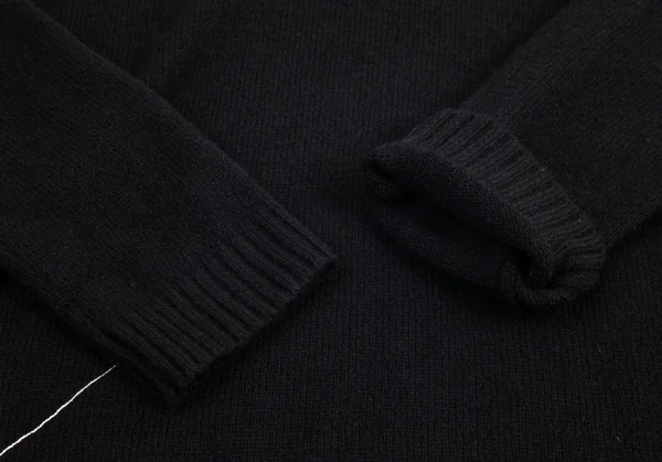 ブラックスキャンダル ヨウジヤマモトBLACK Scandal Yohji Yamamoto スパイダーウェブ刺繍ロングニット 黒3 K-98225_006