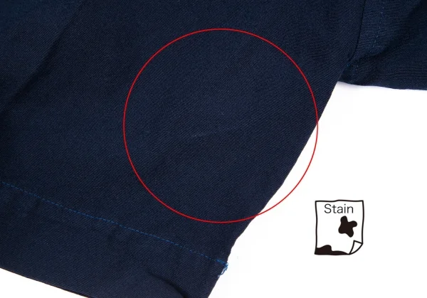 コムコム コムデギャルソンCOMME des GARCONS エステルサルエルパンツ 紺XS K-98247_012