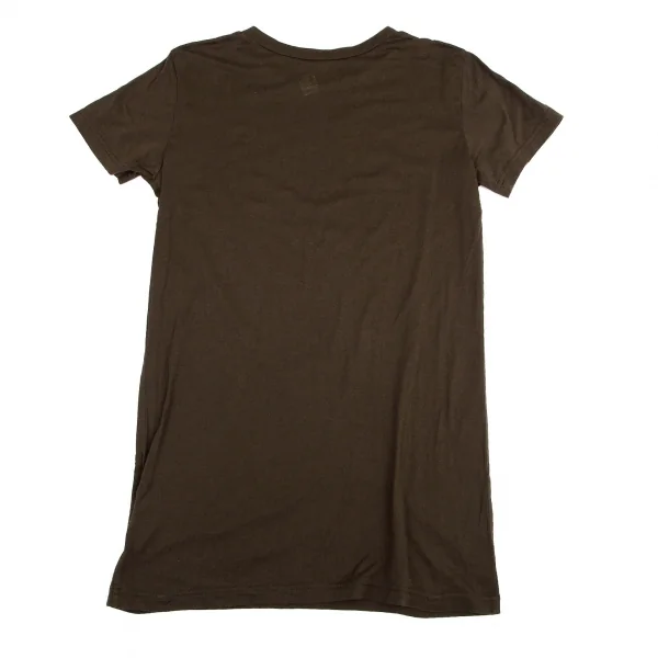 レキップヨシエイナバL'EQUIPE YOSHIE INABA ステンシルプリントTシャツ 茶38 K-98292_009