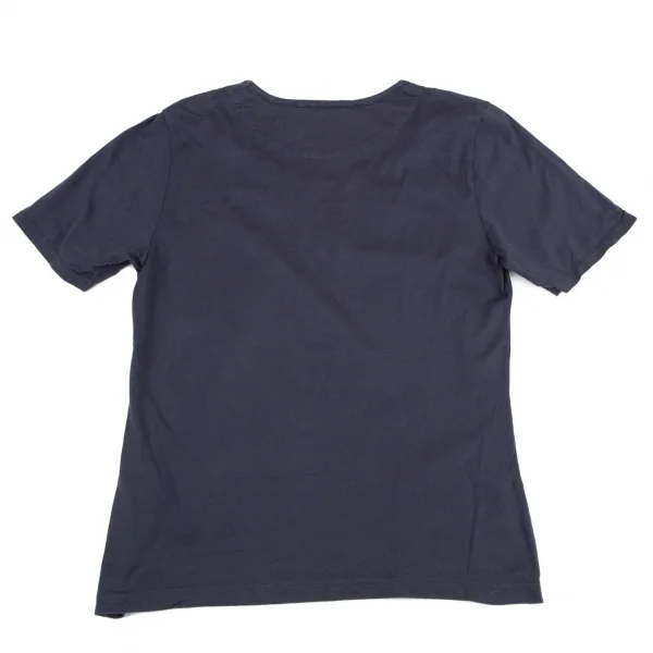マドモアゼルノンノン ノンノNON NO Mademoiselle NON NON 裾ミニポケットTシャツ 紺L K-98304_010