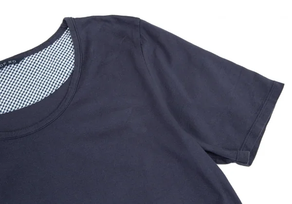 マドモアゼルノンノン ノンノNON NO Mademoiselle NON NON 裾ミニポケットTシャツ 紺L K-98304_006