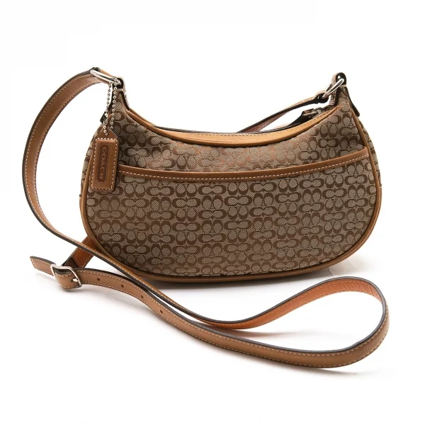 コーチCOACH シグネチャー柄ショルダーポーチ モカ K-98308_001