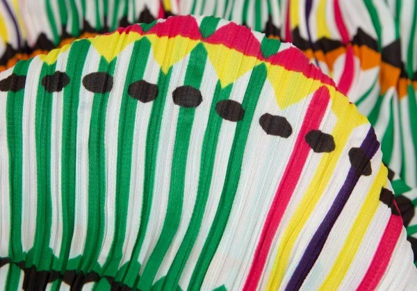 PLEATS PLEASE Printed High Neck T Shirt K-98320_011