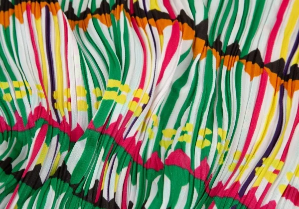 PLEATS PLEASE Printed High Neck T Shirt K-98320_012