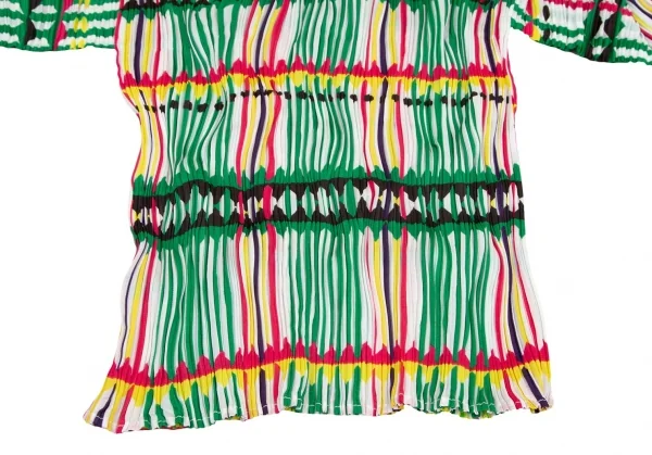 PLEATS PLEASE Printed High Neck T Shirt K-98320_006