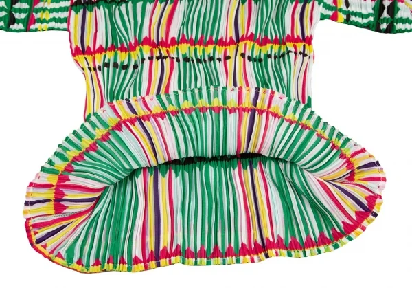 PLEATS PLEASE Printed High Neck T Shirt K-98320_007