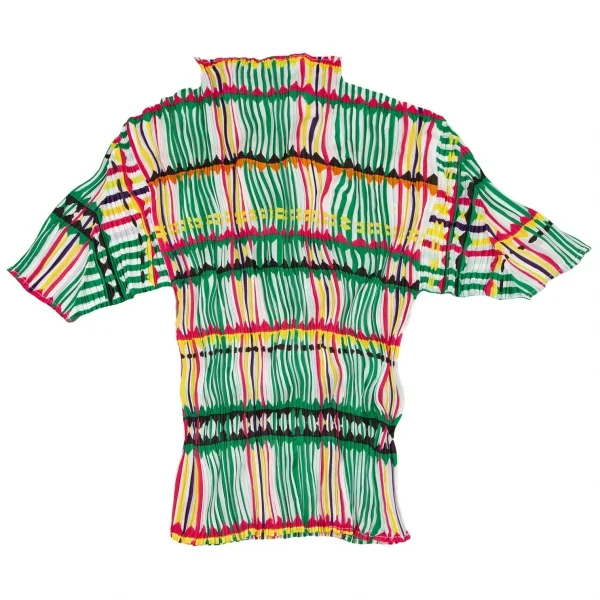 PLEATS PLEASE Printed High Neck T Shirt K-98320_008