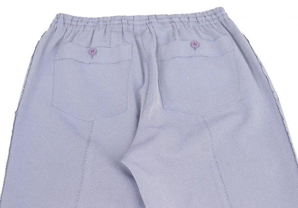 プリーツプリーズPLEATS PLEASE 超音波ピンキングカットデザインパンツ 水色5 K-98343_010