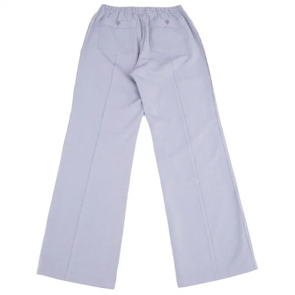 プリーツプリーズPLEATS PLEASE 超音波ピンキングカットデザインパンツ 水色5 K-98343_009