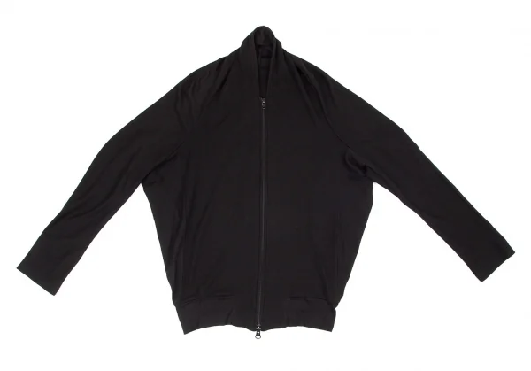 ヨウジヤマモト ファムYohji Yamamoto FEMME ドルマンスリーブジップアップパーカー 黒2 K-98376_002