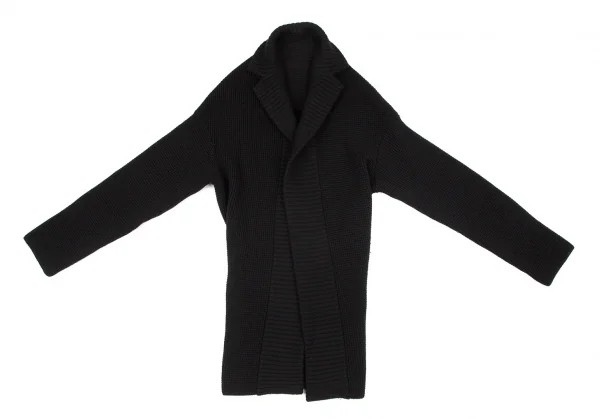 ヨウジヤマモト ファムYohji Yamamoto FEMME ローゲージニットジャケット 黒2 K-98379_002