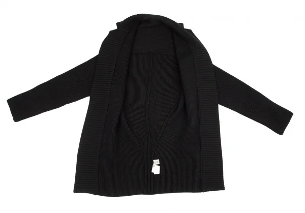ヨウジヤマモト ファムYohji Yamamoto FEMME ローゲージニットジャケット 黒2 K-98379_008