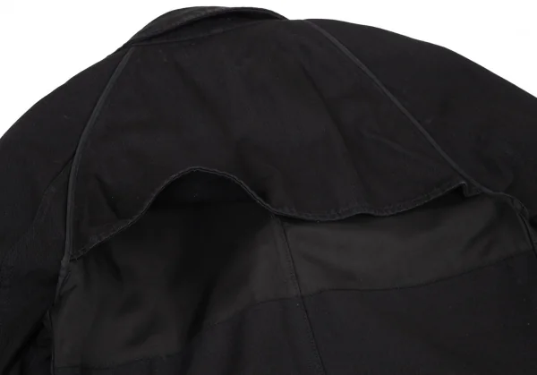 コムデギャルソン オムCOMME des GARCONS HOMME 製品染めコットンカツラギリバーシブルハーフコート 黒M K-98393_016