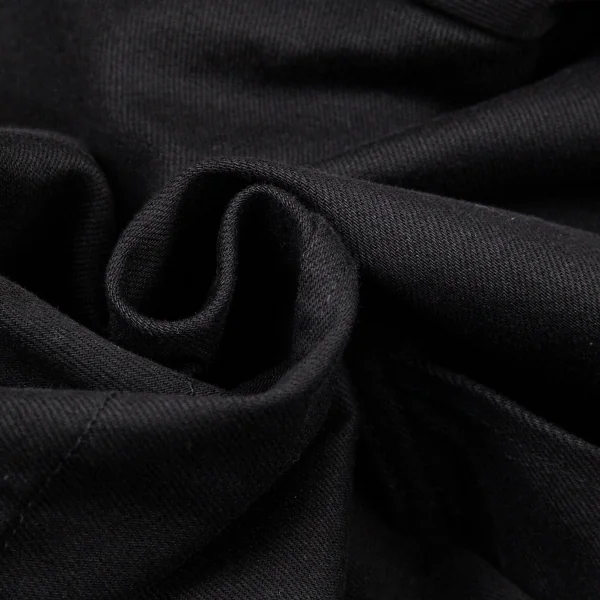 コムデギャルソン オムCOMME des GARCONS HOMME 製品染めコットンカツラギリバーシブルハーフコート 黒M K-98393_017