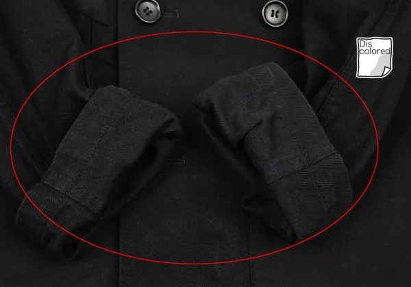 コムデギャルソン オムCOMME des GARCONS HOMME 製品染めコットンカツラギリバーシブルハーフコート 黒M K-98393_008