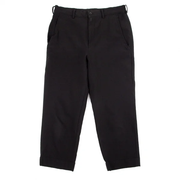 ブラックコムデギャルソンBLACK COMME des GARCONS エステルクロップドパンツ 黒XS K-98416_001