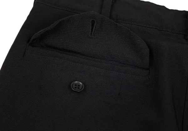 ブラックコムデギャルソンBLACK COMME des GARCONS エステルクロップドパンツ 黒XS K-98416_010