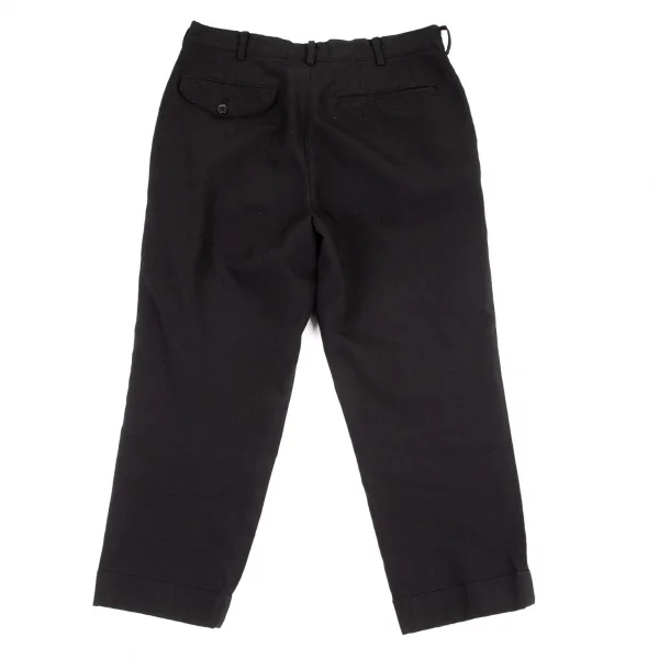 ブラックコムデギャルソンBLACK COMME des GARCONS エステルクロップドパンツ 黒XS K-98416_008