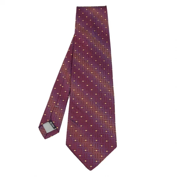 ポールスミス ロンドン Paul Smith LONDON シルクドットレジメンタル柄ネクタイ 紫 K-98548_001