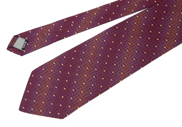 ポールスミス ロンドン Paul Smith LONDON シルクドットレジメンタル柄ネクタイ 紫 K-98548_004