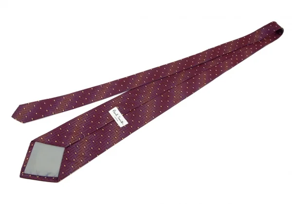 ポールスミス ロンドン Paul Smith LONDON シルクドットレジメンタル柄ネクタイ 紫 K-98548_005