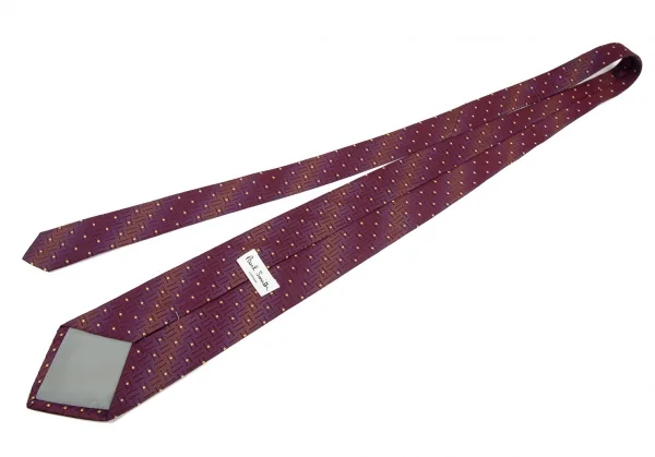 ポールスミス ロンドン Paul Smith LONDON シルクドットレジメンタル柄ネクタイ 紫 K-98548_006