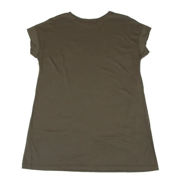 レキップヨシエイナバL'EQUIPE YOSHIE INABA ロゴプリントロールアップデザインTシャツ オリーブ38 K-98549_010