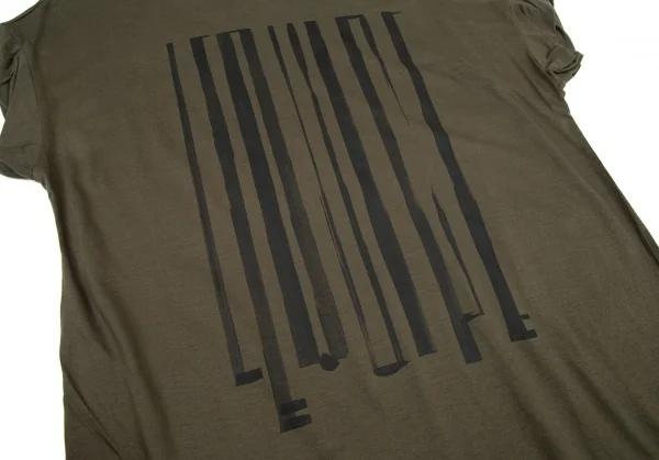 レキップヨシエイナバL'EQUIPE YOSHIE INABA ロゴプリントロールアップデザインTシャツ オリーブ38 K-98549_005