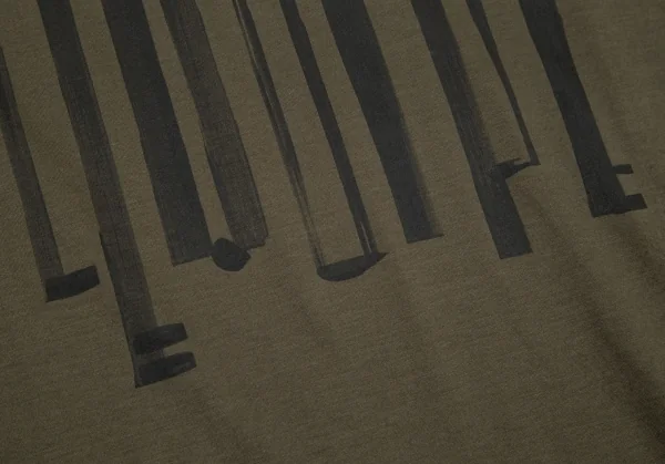 レキップヨシエイナバL'EQUIPE YOSHIE INABA ロゴプリントロールアップデザインTシャツ オリーブ38 K-98549_006