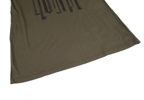 レキップヨシエイナバL'EQUIPE YOSHIE INABA ロゴプリントロールアップデザインTシャツ オリーブ38 K-98549_008