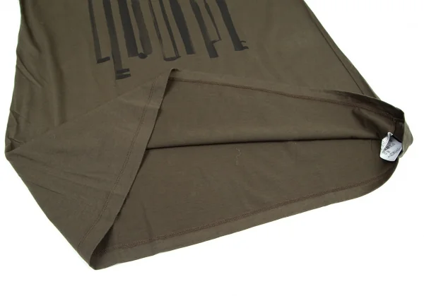 レキップヨシエイナバL'EQUIPE YOSHIE INABA ロゴプリントロールアップデザインTシャツ オリーブ38 K-98549_009