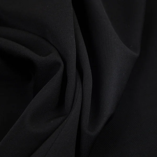 ヨウジヤマモト ファムYohji Yamamoto FEMME ウールギャバベルトハーフラップクロップドパンツ 黒XS K-98583_011