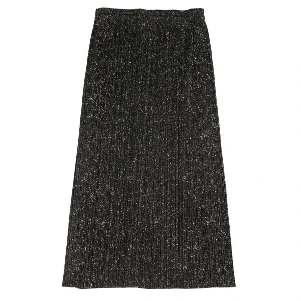 プリーツプリーズPLEATS PLEASE スプラッシュプリントプリーツスカート 黒他3 K-98595_002