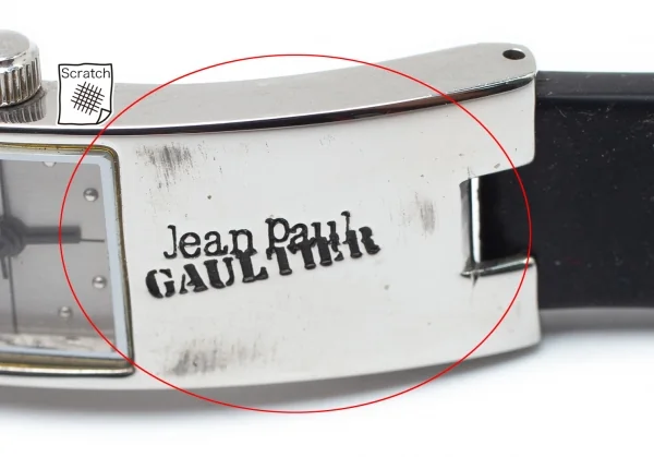 ジャンポールゴルチエJean Paul GAULTIER 透かしクロスIDブレスレット