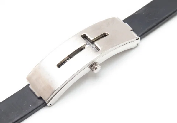 ジャンポールゴルチエJean Paul GAULTIER 透かしクロスIDブレスレット