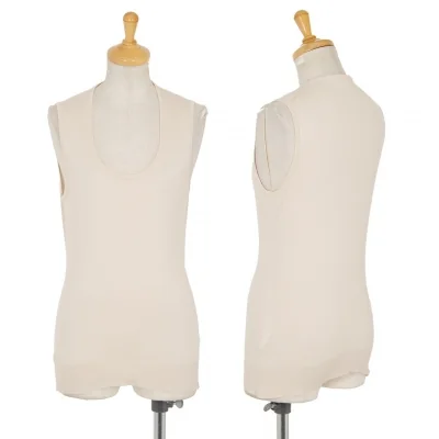 ジョンスメドレーJOHN SMEDLEY コットンニットタンクトップ ライトベージュ
