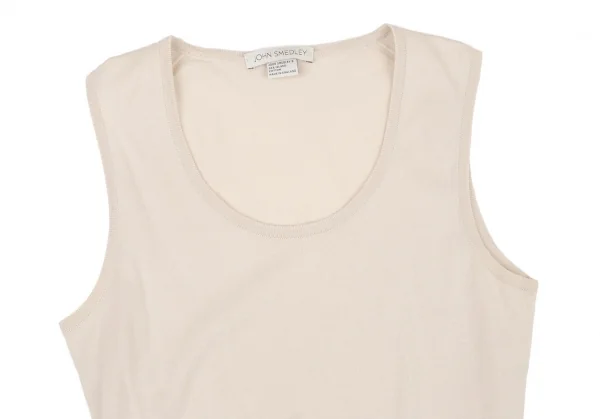 ジョンスメドレーJOHN SMEDLEY コットンニットタンクトップ ライトベージュ2 K-98605_003