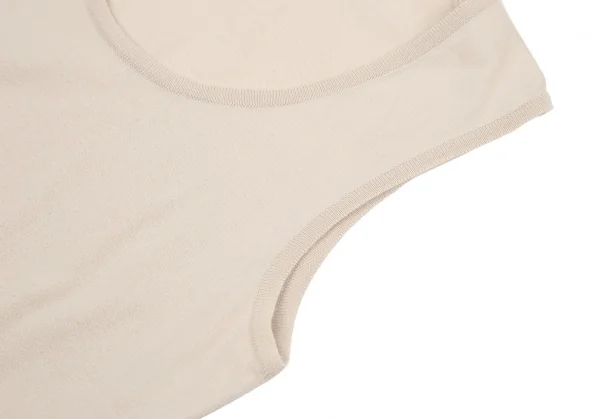 ジョンスメドレーJOHN SMEDLEY コットンニットタンクトップ ライトベージュ2 K-98605_004